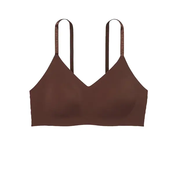 Lightly lined wireless comfort bra - ganache Xs