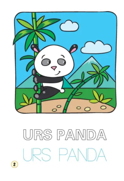 Limba engleza. Animale de pe alte continente (Colouring book) |