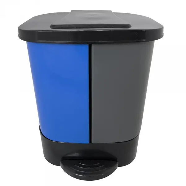 Limpio Cos gunoi colectare selectiva Limpio B-036A, 40 l (20x2), Albastru-Gri
