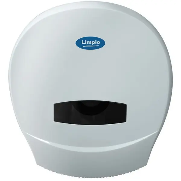 Limpio Dispenser hartie igienica Jumbo Limpio DP 1100JW2, plastic ABS, 26 x 13 cm, Alb lucios