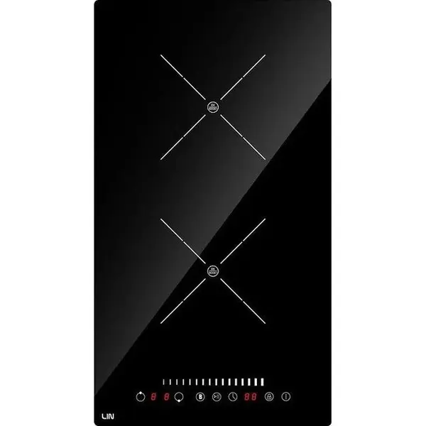 LIN Plita cu inductie incorporabila LI-A23511, 2 arzatoare, 3500 W, Negru