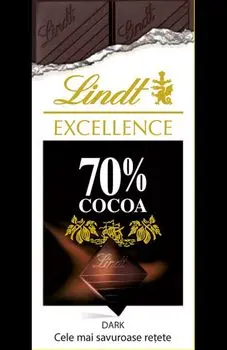 Lindt. Excellence. 70% cocoa. Dark. Cele mai savuroase retete/***