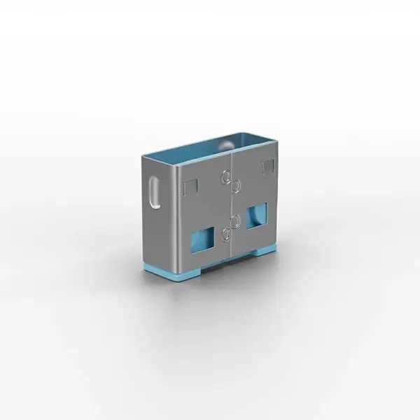 Lindy 10 USB Port Locks BLUE no Key Lindy 10 USB Port Locks BLUE no Key