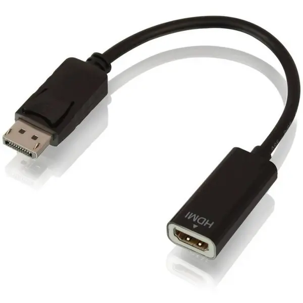 Lindy Adaptor LINDY 1x DisplayPort 1.2 Male - 1x HDMI 1.4 Female, Negru