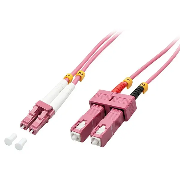 Lindy Cablu fibra optica LC-SC OM4 Duplex Multimode 20m, Lindy L46366