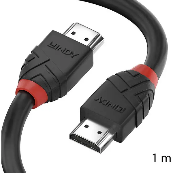 Lindy Cablu HDMI 8K@60HZ, 1m, black line, Lindy 36771