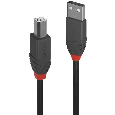 Lindy Cablu Lindy 36670, USB 2.0 - USB-B, 0.2m, Negru