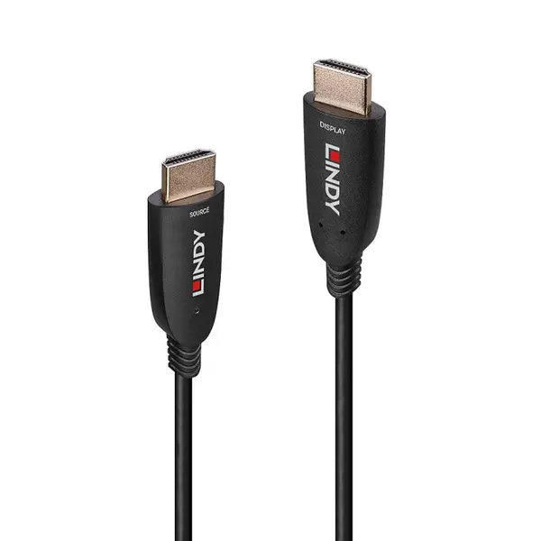 Lindy Cablu Lindy Fibra Optica AOC HDMI 8K60Hz/4K120Hz HDR10+ T-T 20m Negru