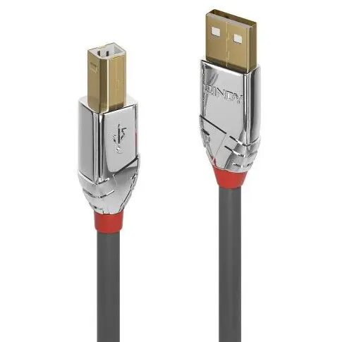 Lindy Cablu Lindy LY-36644, USB 2.0 - USB-B, 5m, Gray
