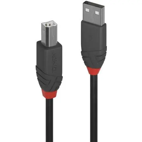 Lindy Cablu Lindy LY-36675, USB 2.0 - USB-B, 5m, Black