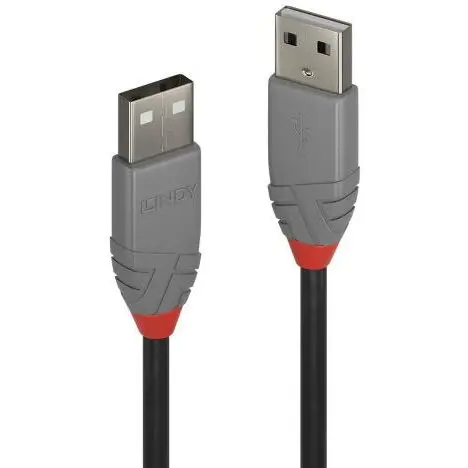 Lindy Cablu Lindy LY-36691, USB 2.0 - USB 2.0, 0.5m, Gray