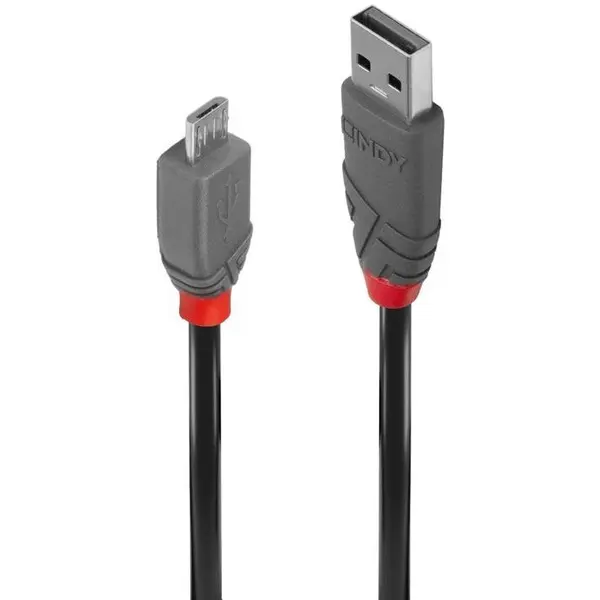 Lindy Cablu Lindy LY-36731, USB 2.0 - microUSB, 0.5m, Black