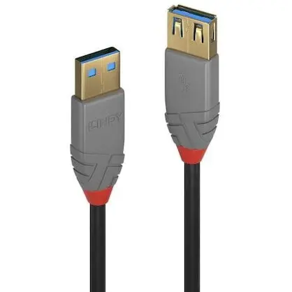 Lindy Cablu Lindy LY-36760, USB 3.0 female - USB 3.0 male, 0.5m, Black