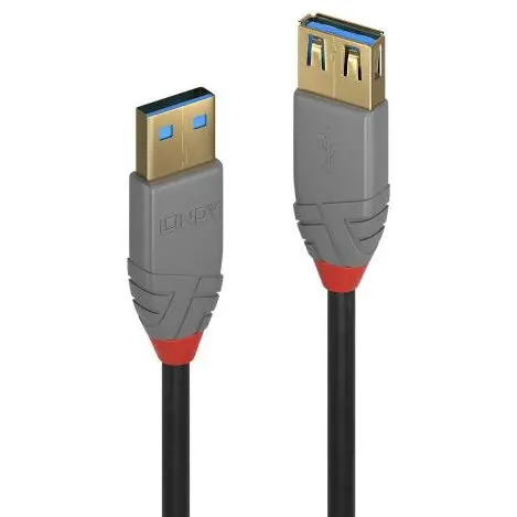 Lindy Cablu Lindy LY-36761, USB 3.1 female - USB 3.1 male, 1m, Black
