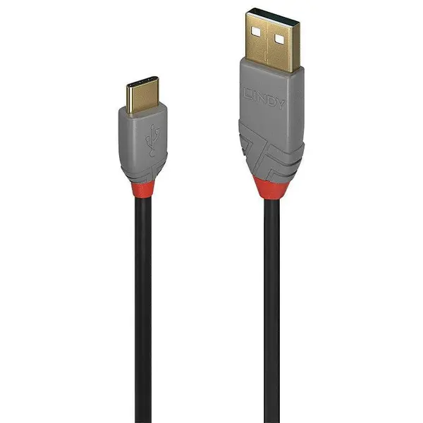 Lindy Cablu Lindy LY-36888, 3m, USB 2.0 Type A la Type C, Anthra Line