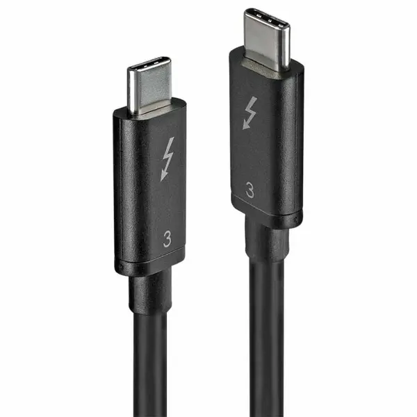 Lindy Cablu Thunderbolt 3 T-T 40Gbs 0.5m Negru, Lindy L41555