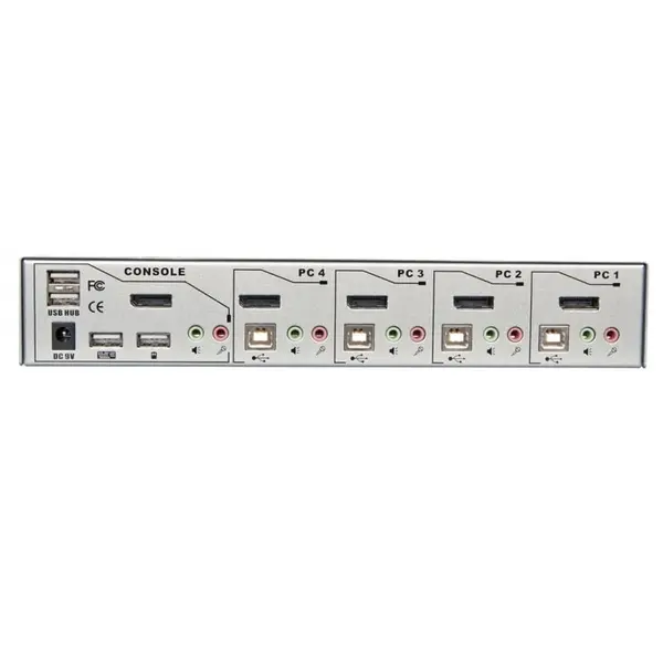 Lindy Switch KVM 4 porturi DisplayPort 1.2, USB 2.0 & Audio, Lindy L39305