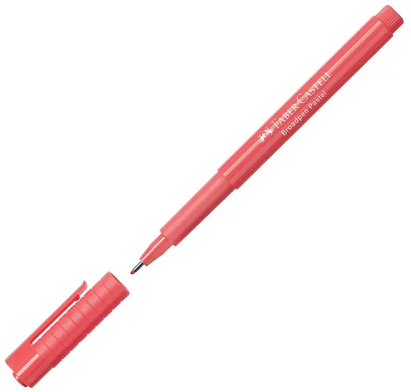 Liner Faber-Castell 1554 - Portocaliu-roz pastel, 0.8 mm