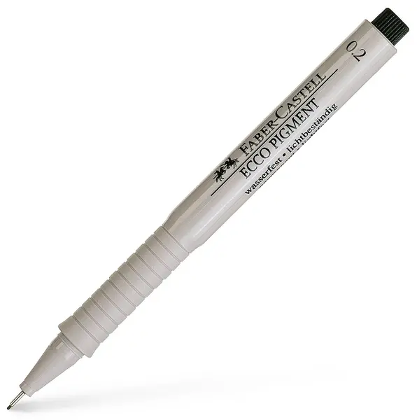 Liner Faber-Castell Ecco-Pigment - 0.2 mm, negru