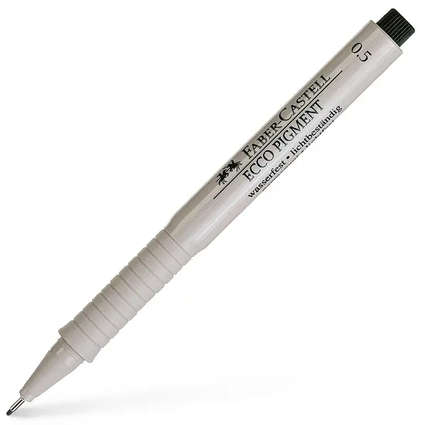 Liner Faber-Castell Ecco-Pigment - 0.5 mm, negru