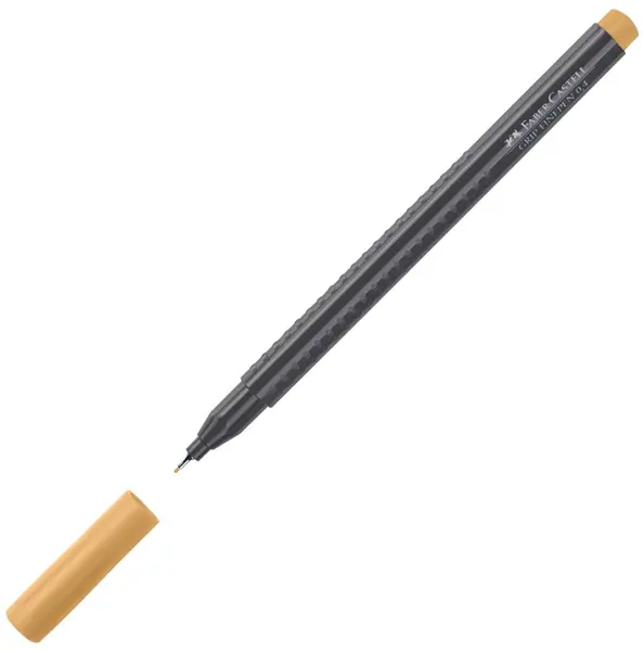 Liner Faber-Castell Grip - Ocru maro, 0.4 mm