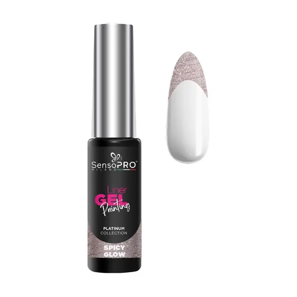Liner Gel UV Pictura Unghii SensoPRO Milano Platinum - Spicy Glow 8ml