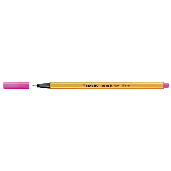 Liner Stabilo Point 88 - roz neon, 0,4 mm