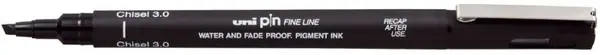 Liner Uni Pin - PINCS3-200, cu varf conic, 3 mm, negru