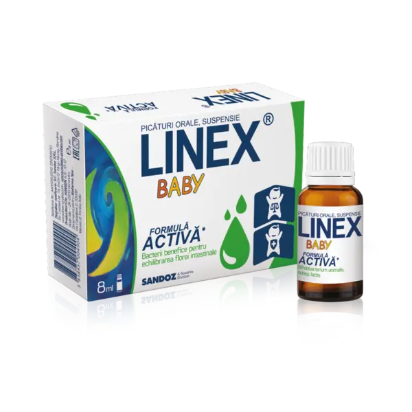 Linex Baby picaturi, 8ml, Sandoz
