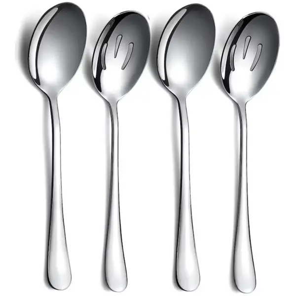 Linguri din Inox 18/0, Berglander, Argintiu, 4 Bucati