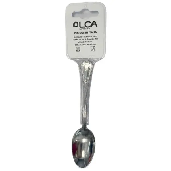 Lingurita pentru Espresso Corona, Inox, Italia, 3 Bucati, Elcadis