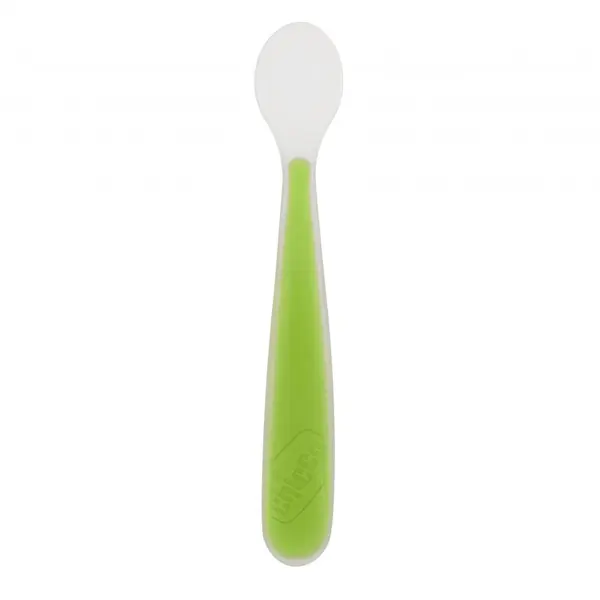 Lingurita silicon Chicco 6luni+, verde