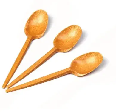 Lingurite din fibra lemnoasa 100 buc/set maro Lingurite din fibra lemnoasa 100 buc/set maro