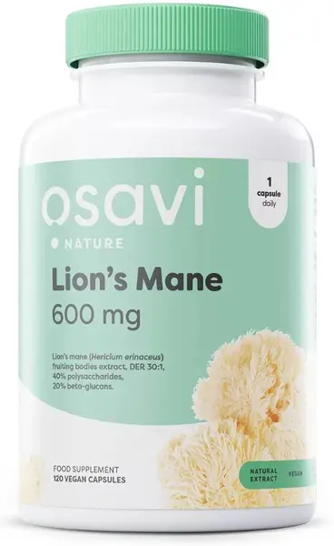 Lion's Mane, 600 mg, 120 capsule, Osavi