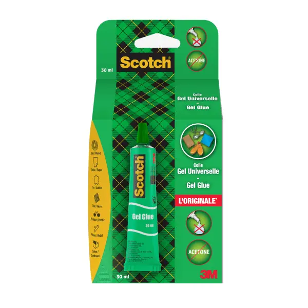 Lipici adeziv gel universal transparent Scotch® 30 ml Lipici adeziv gel 30mL 3M Scotch