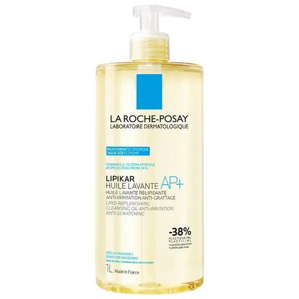 Lipikar Ulei de spalare AP+, pentru pielea uscata cu tendina atopica, LA ROCHE-POSAY | 1L