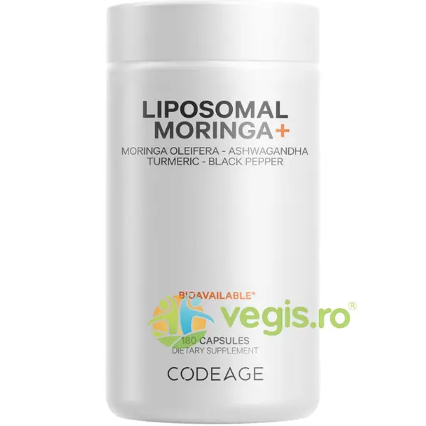 Liposomal Moringa+ Super-Aliment Avansat pentru Energie, Echilibru si Vitalitate 180cps