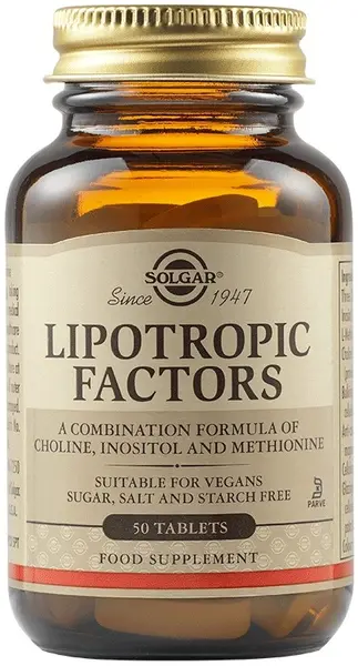 Lipotropic Factors, 50 tablete, Solgar