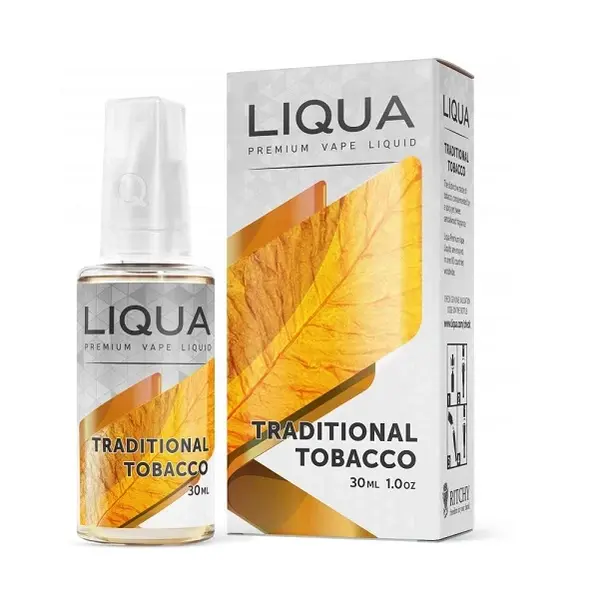 Liqua 30ml - 0% nicotina-Traditional Tobacco*