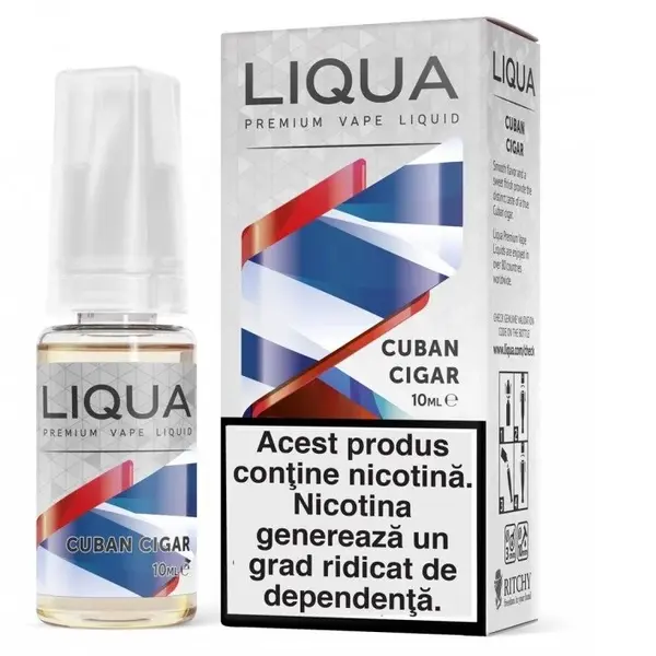 Liqua Elements 10ml - Cuban Cigar-18mg*