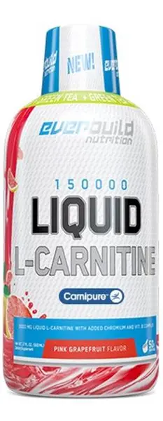 Liquid L-Carnitine + Green Tea, portocală, 500 ml, Everbuild