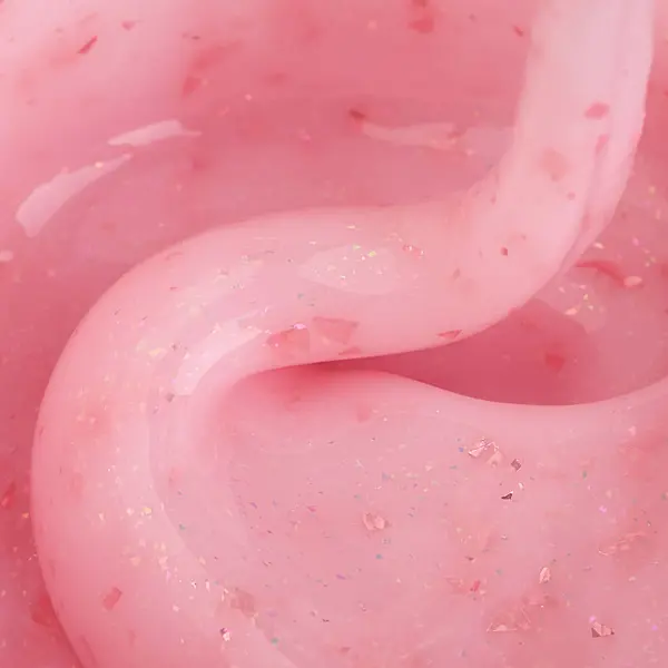 Liquid Polygel Everin 022 – Cajun Craze | HEMA & TPO Free | Roz bubblegum cu sclipici