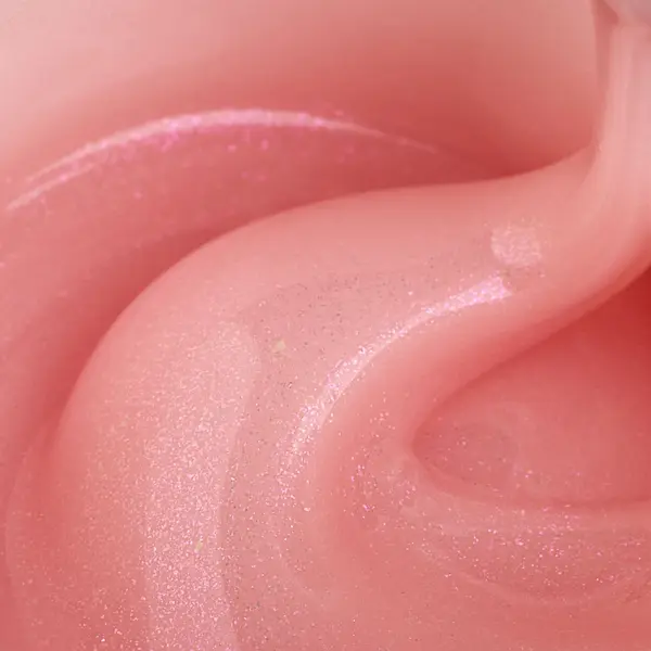 Liquid Polygel Everin 028 – Diamond Dust | HEMA & TPO Free | Roz pudrat cu sclipici fin