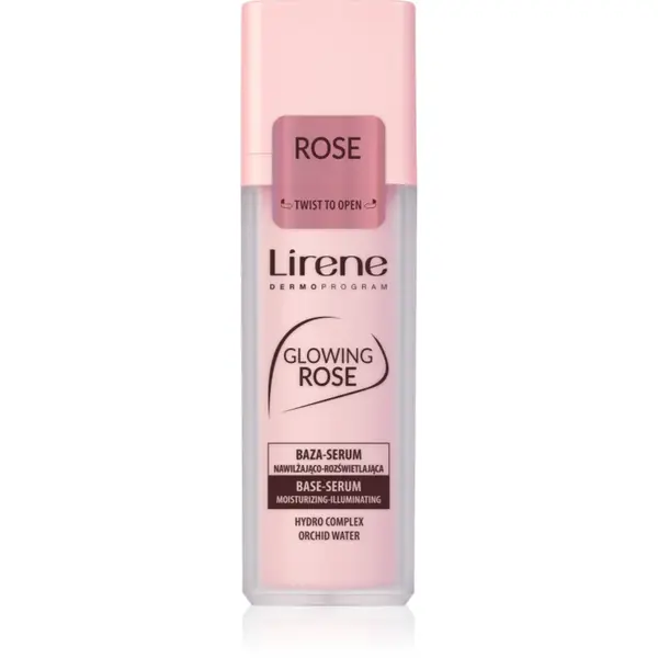 Lirene Base Glowing Rose Fundatia serului lucios 30 ml