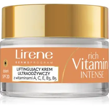 Lirene Rich Vitamin Intense 50+ cremă de zi cu efect de fermitate și de lifting SPF 20