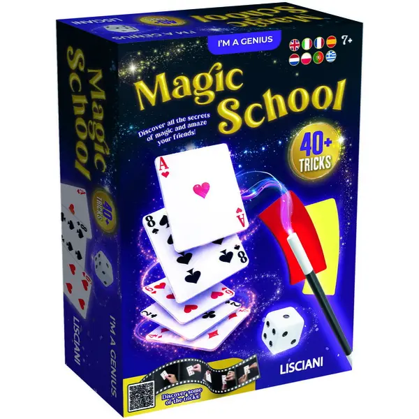 LISCIANI Micul Geniu LISCIANI Scoala de Magie 40 de Trucuri, varsta 7+, Multicolor