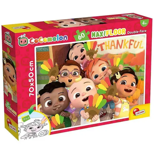 LISCIANI Puzzle de colorat maxi - Cocomelon si prietenii (60 piese)