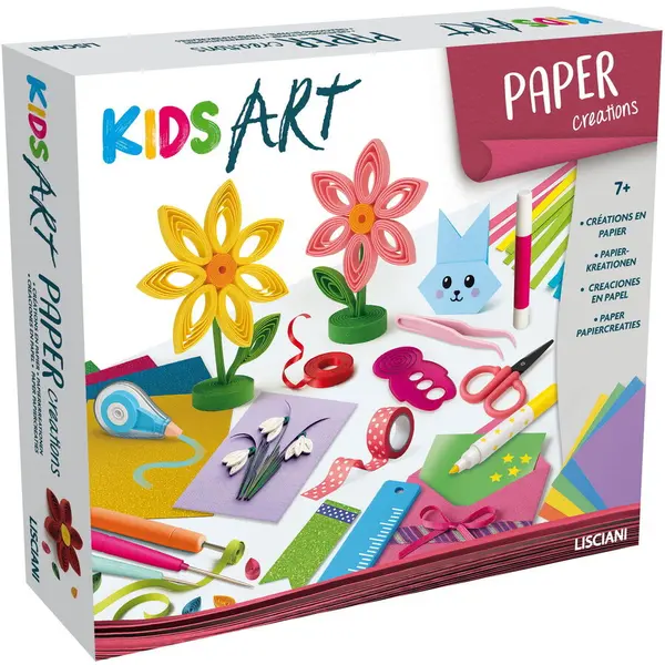 LISCIANI Set creativ KIDS ART - Decoratiuni din hartie