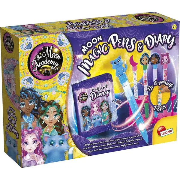 LISCIANI Set creativ LISCIANI The Moon Academy, Carioci magice, Jurnal secret, 7 ani+