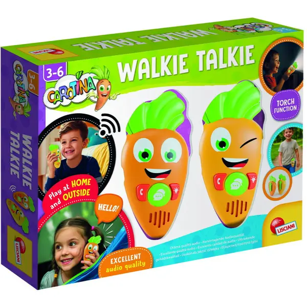 LISCIANI Set walkie-talkie LISCIANI Primul meu set walkie -talkie, Raza 3 km, Varsta 3+ ani, Culoare Albastru